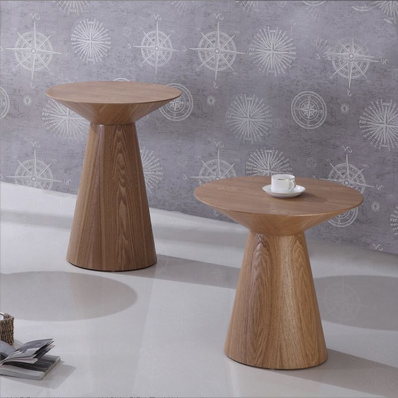 Mesa contemporánea de la sala de estar de madera maciza/mesa de pedestal cuadrado