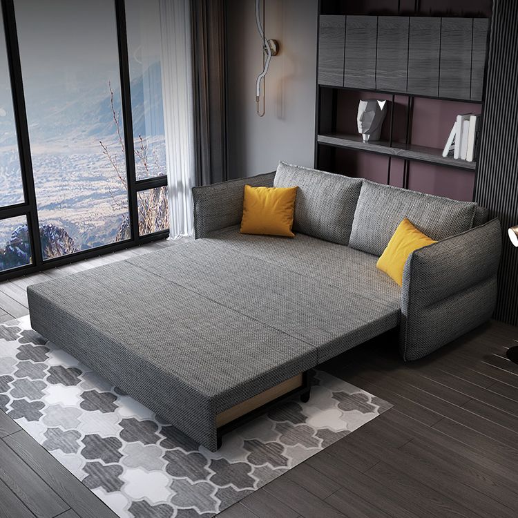 Scandinavo futon dormiente divano cuscino da cuscino e materasso con archiviazione