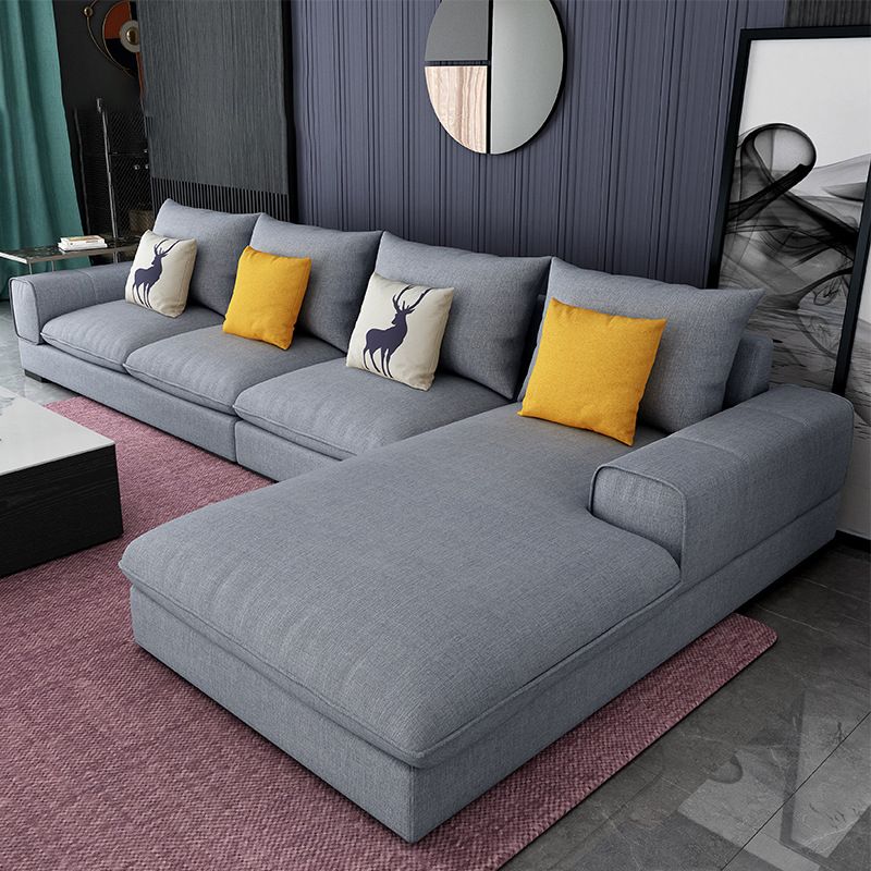 70"D Square Arms Sectionals with Removable Cushions for Living Room and Apartment Clearhalo 'furn' 'furn_sectionals' 'Furniture' 'furniture_sectionals' 'kitchen' 'kitchen_sectionals' 'Living Room Furniture' 'Sectionals' 1200x1200_d7c9ffe6-c184-475e-8df3-93cb151f36e8