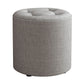 Modern Round Standard Grey Tear Resistant Standard for Drawing Room Clearhalo 'furn' 'furn_ottomans_poufs' 'Furniture' 'Living Room Furniture' 'Ottomans & Poufs' 'ottomans_poufs' 1200x1200_d7ca3e3d-da08-45fe-aae2-e58e3a07e796