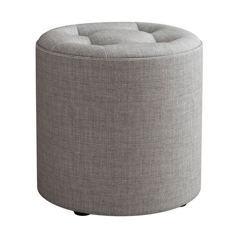 Modern Round Standard Grey Tear Resistant Standard for Drawing Room Clearhalo 'furn' 'furn_ottomans_poufs' 'Furniture' 'Living Room Furniture' 'Ottomans & Poufs' 'ottomans_poufs' 1200x1200_d7ca3e3d-da08-45fe-aae2-e58e3a07e796