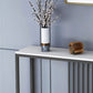Table accent de console contemporaine Rectangle Table canapé de console dans la pierre