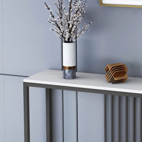 Table accent de console contemporaine Rectangle Table canapé de console dans la pierre