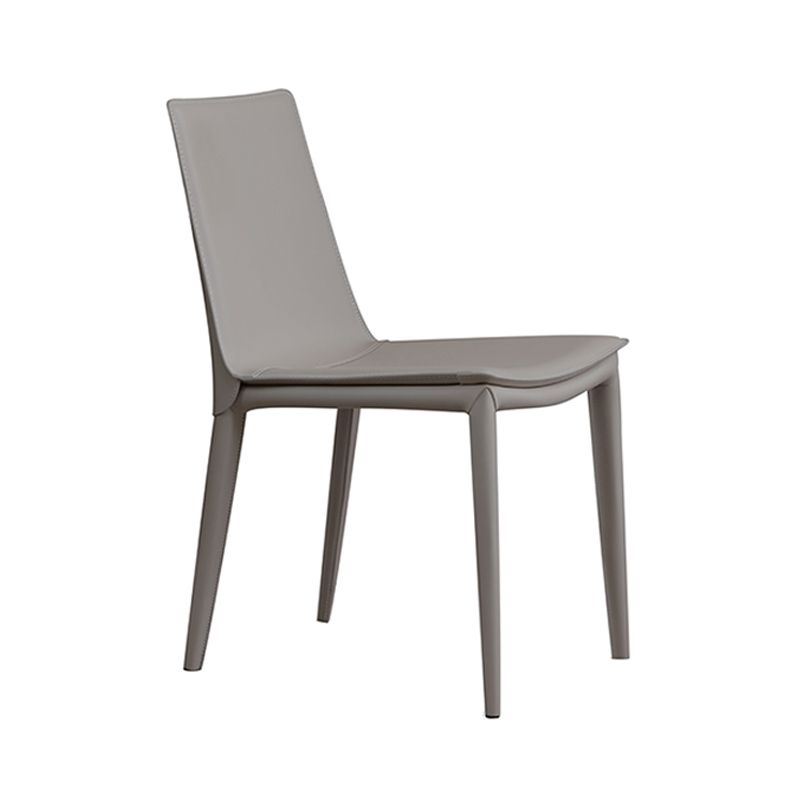 Contemporary Style Chair Kitchen Armless Chair with Metal Legs Clearhalo 'Dining Chairs' 'Dining Tables & Seating' 'dining_chair' 'Furniture' 'furniture_dining_chair' 'Kitchen & Dining Furniture' 1200x1200_d7caaa28-afba-4338-8d44-da013e6d90f0