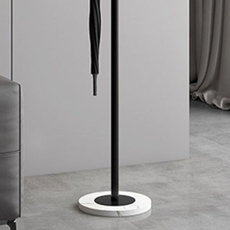 Freistehende Eingangshalle Hall Tree Marmor Basis Kleiderbügel mit 6 Haken