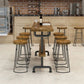 Brown Industrial Style Bar Table Pine Wood Milk Tea Shop Casual Bar Table Clearhalo 'Bar Furniture' 'Bar Tables' 'bar_tables' 'furn' 'furn_bar_tables' 'Furniture' 'furniture_bar_tables' 'Kitchen & Dining Furniture' 1200x1200_d7cda6b6-6558-42fa-8ff7-3a204337ed6e