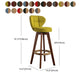 Scandinavia Style Bar-stool Wooden Legs Round Seat for Restaurant Bar Clearhalo 'Bar Furniture' 'Bar Stools' 'bar_stools' 'furn' 'furn_bar_stools' 'furniture_bar_stools' 'Kitchen & Dining Furniture' 'kitchen&dining_furn' 'kitchen' 'kitchen_furn' Furniture' 1200x1200_d7ce5d3e-c21d-4c60-9af0-8d318bf672a8