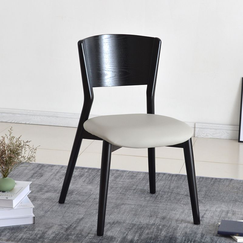 Industrial Dining Chair Open Back Side Chair with Wood Legs for Home Use Clearhalo ' kitchen&dining_furn' 'Dining Chairs' 'Dining Tables & Seating' 'dining_chair' 'furn' 'furn_dining_chair' 'Furniture' 'furniture_dining_chair' 'Kitchen & Dining Furniture' 'kitchen' 1200x1200_d7d47298-79a6-49d7-904d-b73c49b894f9