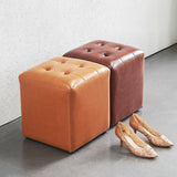 Contemporary Tufted Ottoman Water Resistant Leather Foot Stool Square Ottoman Clearhalo 'furn' 'furn_ottomans_poufs' 'Furniture' 'Living Room Furniture' 'Ottomans & Poufs' 'ottomans_poufs' 1200x1200_d7d5b8a0-d3e5-4ea1-a86e-315077d0693e