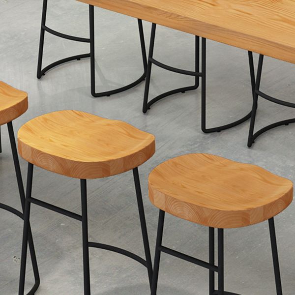 Juego de comedor de pub de madera maciza Glam, 1/2/4/7/9 piezas, juego de mostrador natural para cafetería