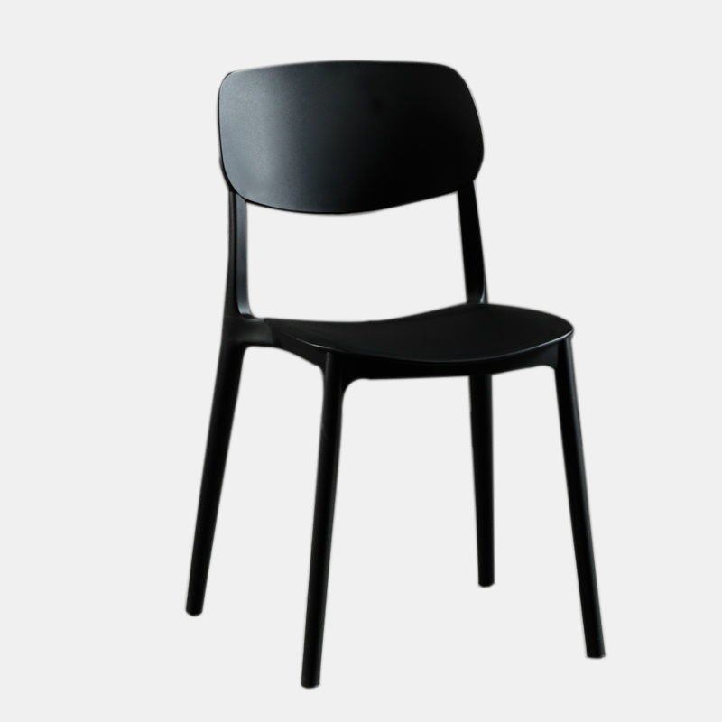 Scandinavian Plastic Dining Armless Chair Open Back Side Chairs for Home Clearhalo 'Dining Chairs' 'Dining Tables & Seating' 'dining_chair' 'furn' 'furn_dining_chair' 'Furniture' 'furniture_dining_chair' 'Kitchen & Dining Furniture' 1200x1200_d7d70a2f-ae61-4e81-b365-05b9df3c9d7e