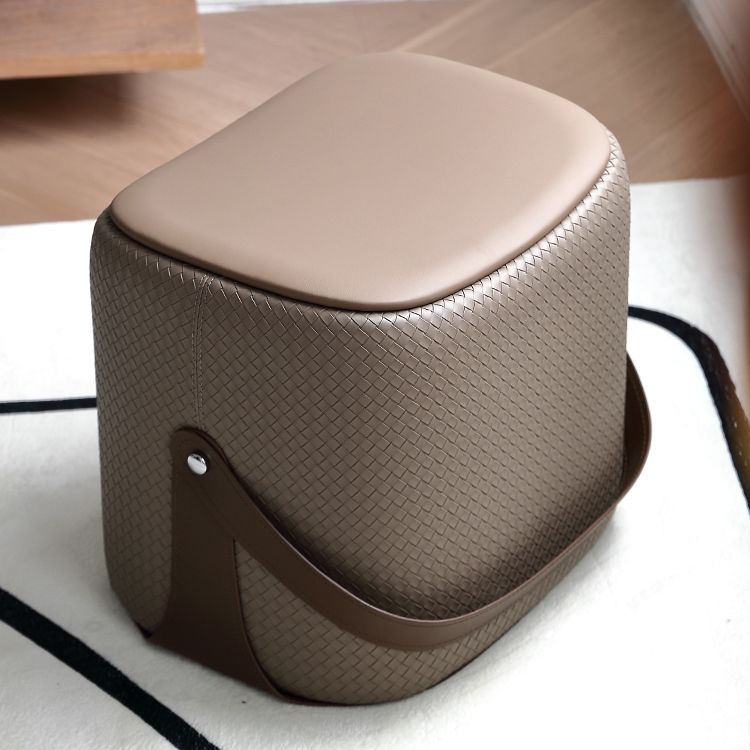 Contemporary Faux Leather Upholstered Ottoman Rectangle Standard Clearhalo 'furn' 'furn_ottomans_poufs' 'Furniture' 'Living Room Furniture' 'Ottomans & Poufs' 'ottomans_poufs' 1200x1200_d7d787c7-8545-4e9c-a945-9d9abe3ab706