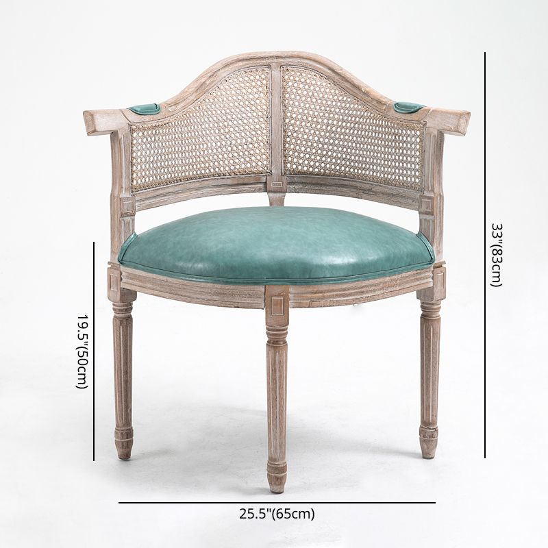 Country Style Wicker Dining Chairs Dining Room Arm Chair With Natural Legs Clearhalo ' kitchen&dining_furn' 'Dining Chairs' 'Dining Tables & Seating' 'dining_chair' 'furn' 'furn_dining_chair' 'Furniture' 'furniture_dining_chair' 'Kitchen & Dining Furniture' 'kitchen' 1200x1200_d7d819bd-1d0d-4164-9e0c-c446eb44747f