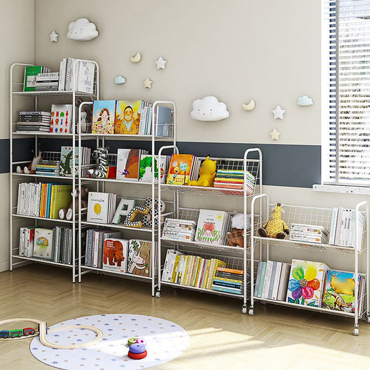 Modern Style Steel Bookshelf Open Back Etagere Bookcase for Home Clearhalo 'Bookcases' 'furn' 'furn_bookcases' 'Furniture' 'Office Furniture' 1200x1200_d7d8b679-eacc-474b-b199-26361cad2b3f