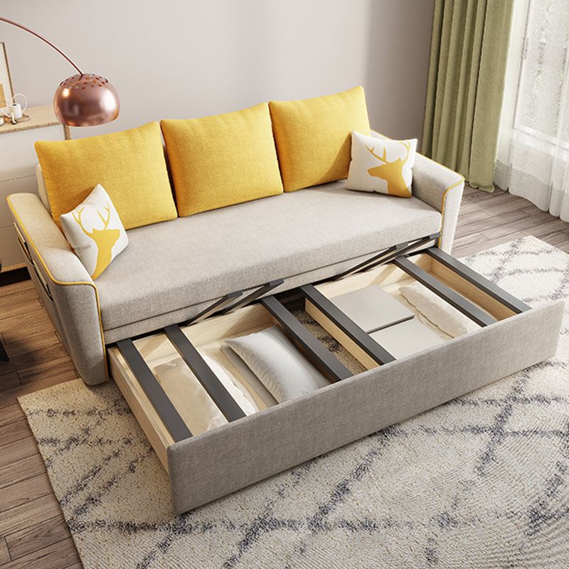 32 "幅の現代ソファベッド枕には白い寝台ソファが含まれていました