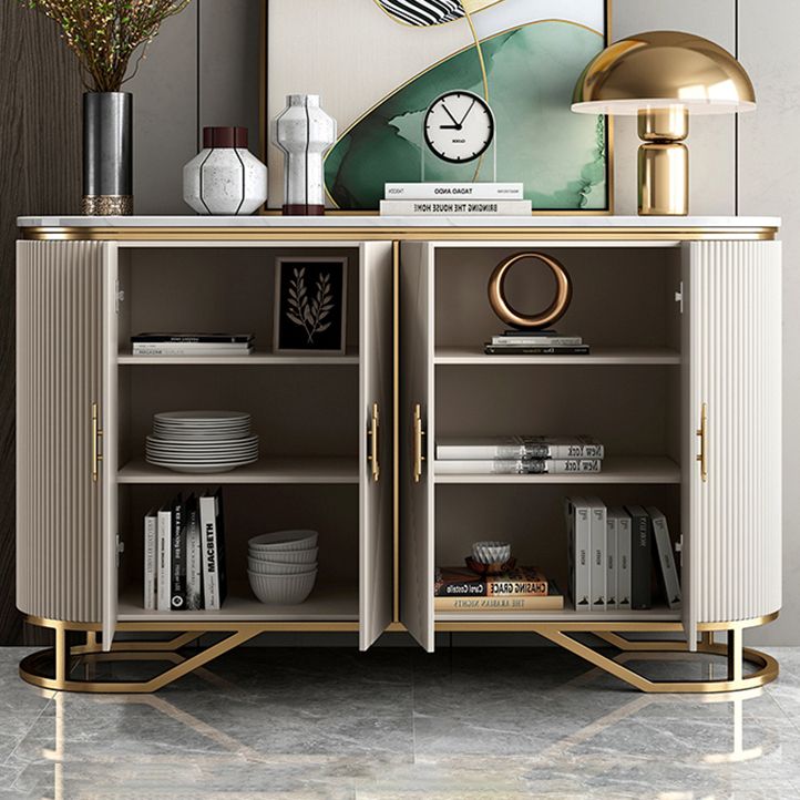 Glam Sideboard Cabinet Marmo Sideboard Tavolo con porte per cucina