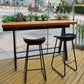 Manufactured Wood Bar Set 1/3 Pieces Industrial Rectangle Pub Table Set