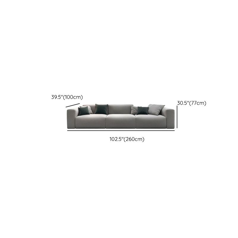 Contemporary Slipcovered Cushions Settee Cotton Pillow Top Arm Sofa Clearhalo 'furn' 'furn_sofas' 'Furniture' 'Living Room Furniture' 'Sofa' 'sofas' 1200x1200_d7e247db-b151-4162-adbc-c9368d28569b