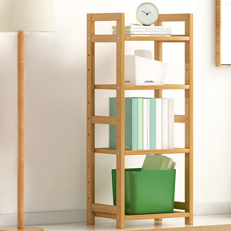 現代のソリッド竹の本棚、あらゆる部屋の幾何学的な本棚、10 "w