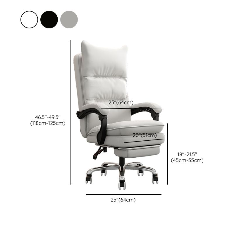 Silla de oficina de armas acolchada sin angustia silla de escritorio ergonómica con ruedas