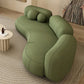 31.49" Wide Wool Curved Sofa Armless Sofa for Living Room, Apartment Clearhalo 'furn' 'furn_sofas' 'Furniture' 'Living Room Furniture' 'Sofa' 'sofas' 1200x1200_d7e65806-9939-4f54-9cd3-f686f527be02