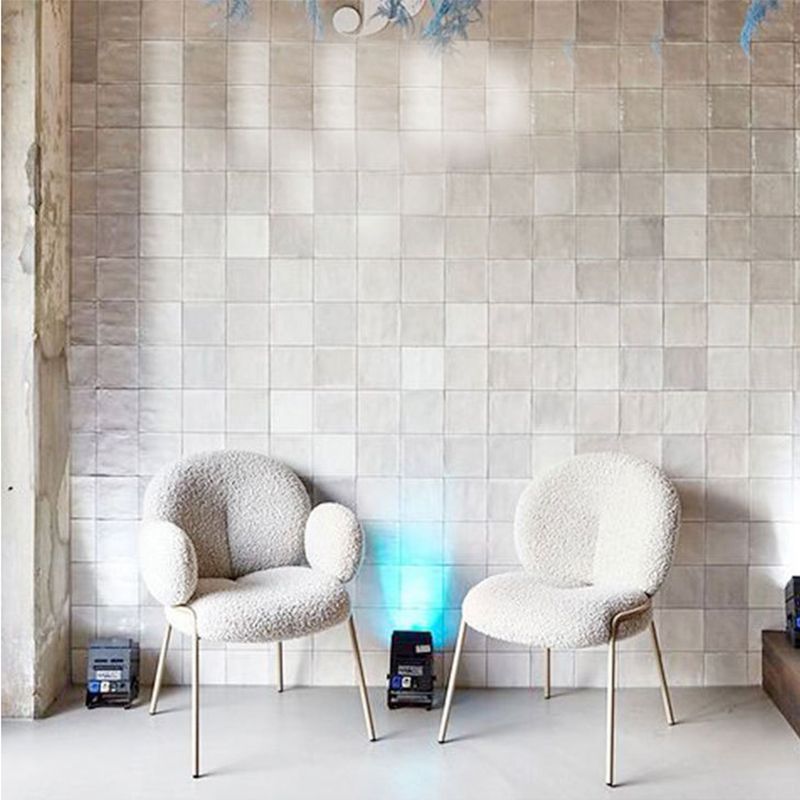 Nordic White Living Room Basic Four Leg Fixed Back Parsons/Arm Chair Clearhalo 'Accent Chairs' 'accent_chairs' 'Chairs & Seating' 'furn' 'furn_accent_chairs' 'Furniture' 'Living Room Furniture' 1200x1200_d7e8f865-a85c-4da4-b77c-045167383daf