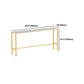 Glam Style Rectangle Bar Table 1/2/7 Pieces Faux Marble Counter Table Clearhalo 'Bar Furniture' 'furn' 'furn_home_bar_bar_sets' 'Furniture' 'Home Bars & Bar Sets' 'home_bar_bar_sets' 'Kitchen & Dining Furniture' 1200x1200_d7eb8c22-d1a5-4996-89fa-08f4c9aec6d9