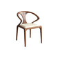 Modern Simple Side Chair Wooden Base Side Dining Chair for Living Room