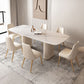 Nordic 1/4/5/7 Pieces Dining Set Stone Wood Dining Table for Dining Room