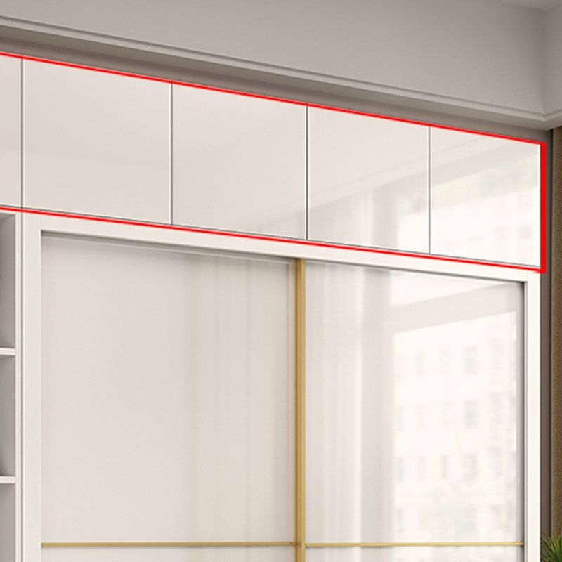 Armadietto in legno fabbricato con mobile in magazzino bianco lucido contemporaneo per la casa