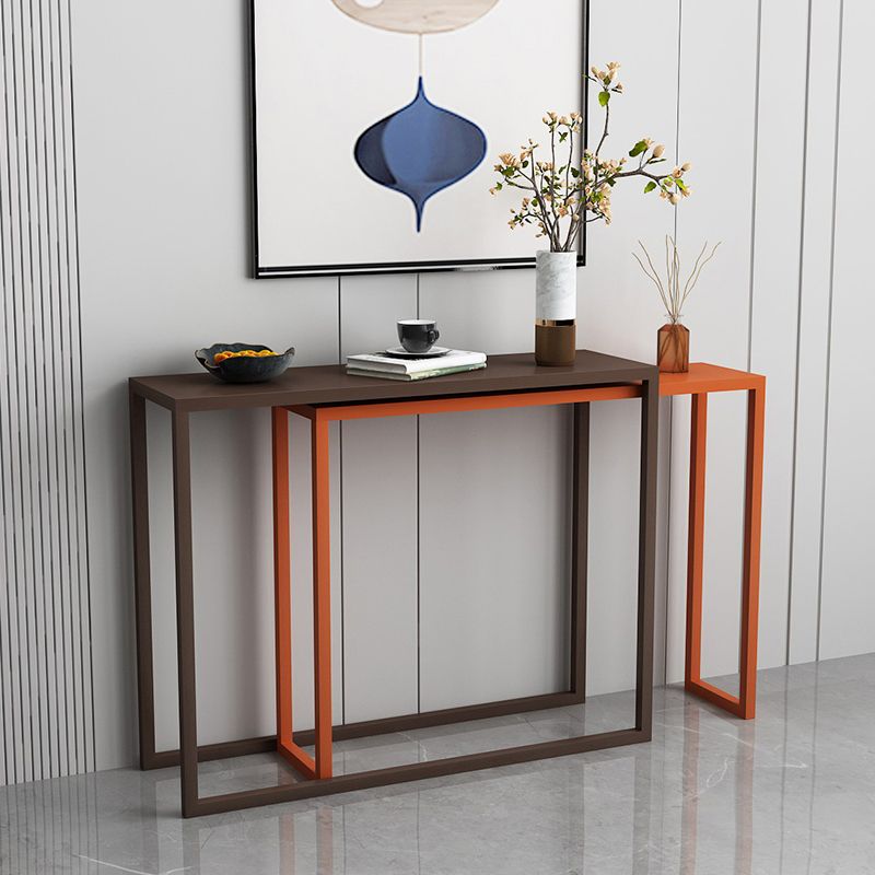 Console Ironcraft Resistente al graffio Tabella 30.70 "Accento rettangolo contemporaneo alto