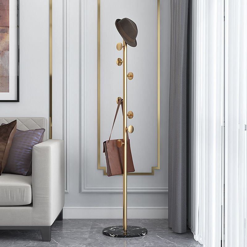 Moderne Haken Haken Feste Farbe Metallbedeckung mit Marmorbasis