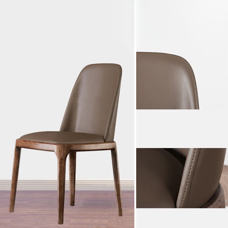 Modern Style Dining Side Chair Armless Chair with Wooden Legs for Kitchen (Set of 2) Clearhalo ' kitchen&dining_furn' 'Dining Chairs' 'Dining Tables & Seating' 'dining_chair' 'furn' 'furn_dining_chair' 'Furniture' 'furniture_dining_chair' 'Kitchen & Dining Furniture' 'kitchen' 1200x1200_d7fa787e-3aa7-4a7a-9caa-64c15c9dc9c6