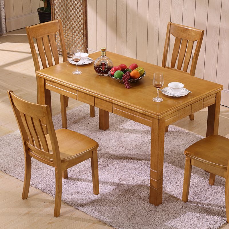 16.5" Wide Side Chair Industrial Wood Side Dining Armless Chairs