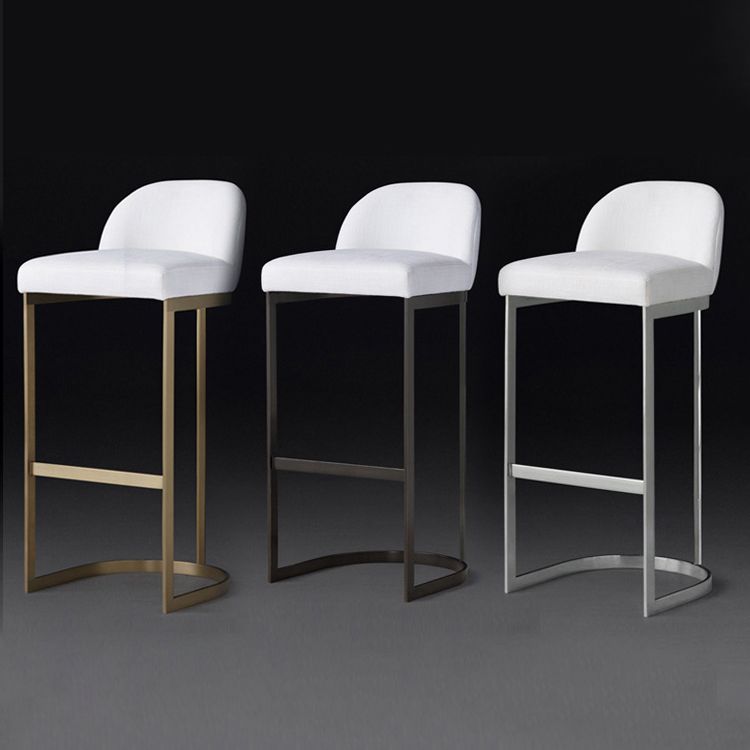 Industrial Low Back Stool PU Leather Counter Stool with Metal Legs Clearhalo 'Bar Furniture' 'Bar Stools' 'bar_stools' 'furn' 'furn_bar_stools' 'Furniture' 'Kitchen & Dining Furniture' 1200x1200_d7fb7ffc-09e1-42ab-8f96-60f6e4c32a9c