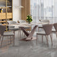Dining Room Dinner Table Contemporary Dining Table with Pedestal Base Clearhalo 'Dining Tables & Seating' 'Dining Tables' 'dining_table' 'furn' 'furn_dining_table' 'Furniture' 'Kitchen & Dining Furniture' 1200x1200_d7fb9b1c-4ab8-4c1c-92a1-75a2f9c25292