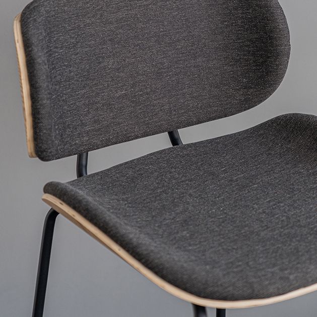 Industrial Style Armless Bar Stool Low Back Counter Bar Stool for Home