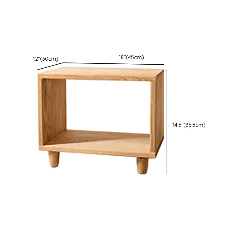 Estantería trasera abierta de estilo moderno, estantería de madera maciza para oficina