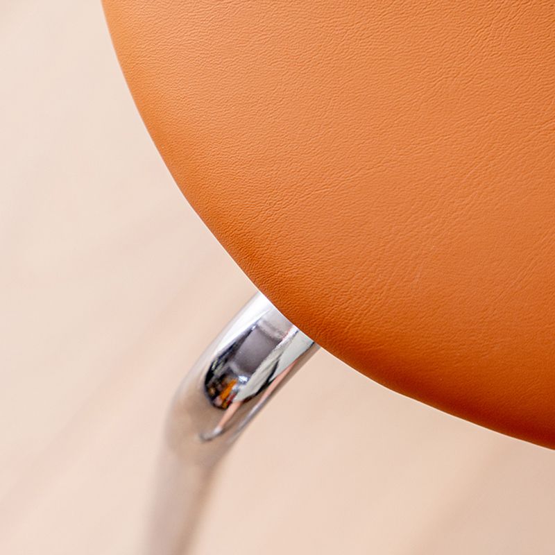 Contemporary Style Upholstered Side Chairs Cow Horn Armless Dining Chairs for Home Clearhalo ' kitchen&dining_furn' 'Dining Chairs' 'Dining Tables & Seating' 'dining_chair' 'furn' 'furn_dining_chair' 'Furniture' 'furniture_dining_chair' 'Kitchen & Dining Furniture' 'kitchen' 1200x1200_d7fe47aa-74b1-4320-bf49-61386e6038b6