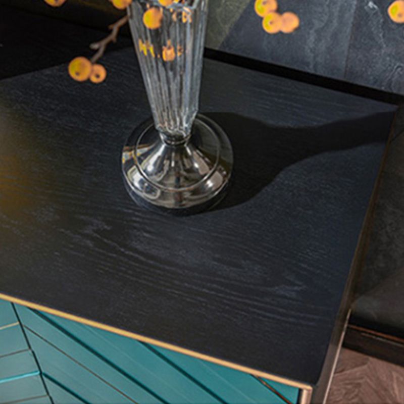 Estantería de estantería ajustable de madera maciza de estilo contemporáneo con gabinetes