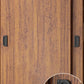 Artificial Wood Wardrobe Brown Wardrobe with Sliding Doors for Bedroom