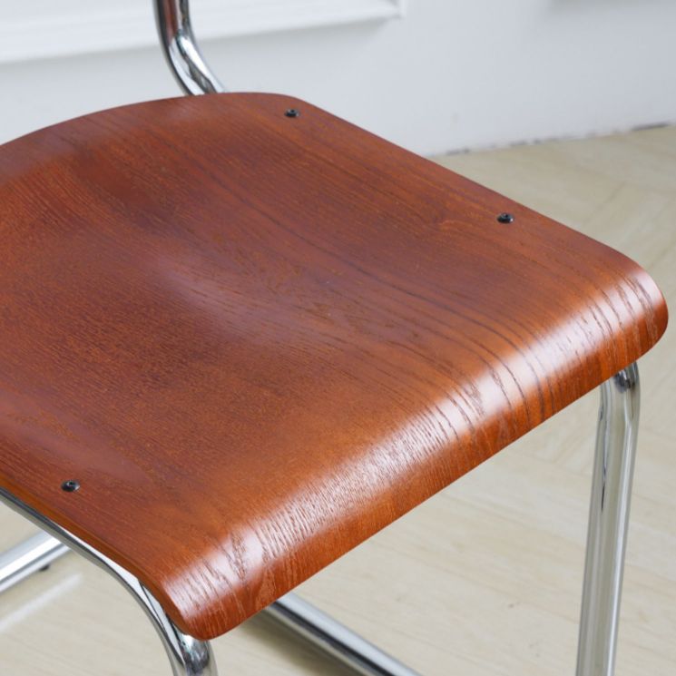 Estilo contemporáneo Silla lateral de comedor de madera de madera abierta para el hogar para el hogar