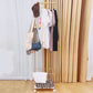 Glam Coat Rack Metal Hooks Shelving No Distressing Free Standing Entry Coat Hanger