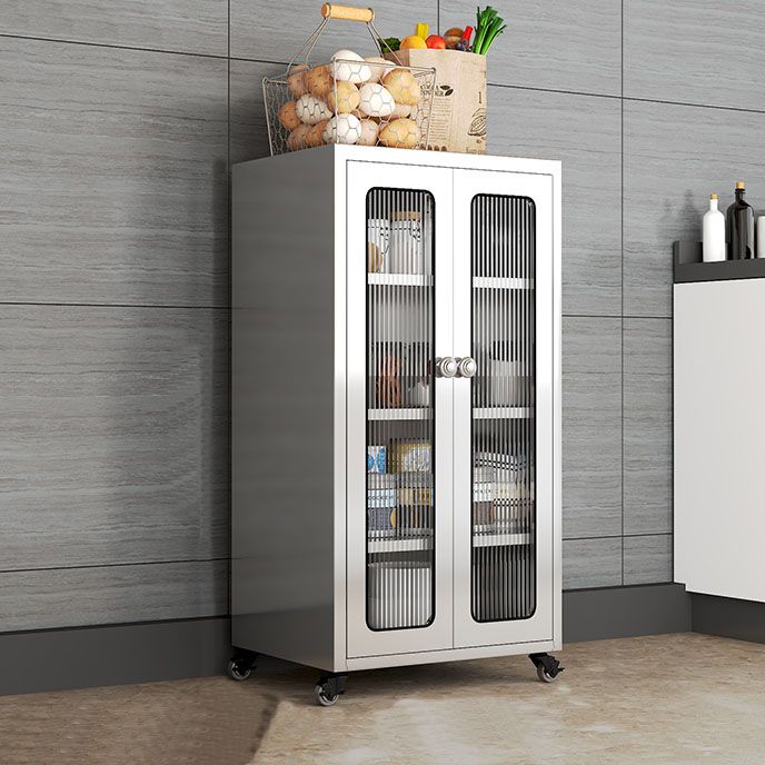 Aparador de metal de tablero lateral de estilo moderno con puerta para uso de la cocina