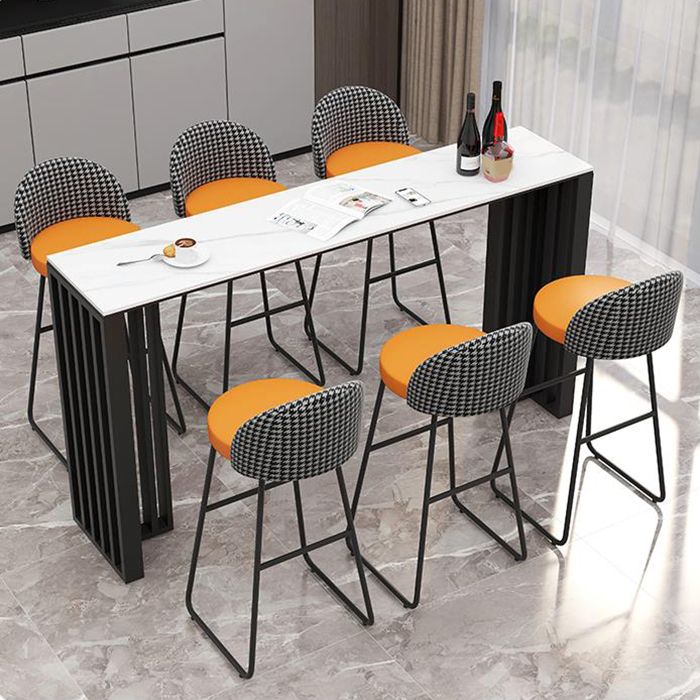 Modern Style Bar Table Rectangle Stone Bar Table for Living Room Clearhalo 'Bar Furniture' 'Bar Tables' 'bar_tables' 'furn' 'furn_bar_tables' 'Furniture' 'Kitchen & Dining Furniture' 1200x1200_d80be847-1e0b-4ab1-ba1b-676fd573520b