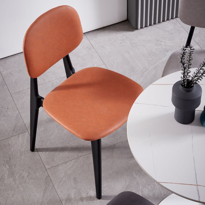 Nordic Style Armless Metal Dining Room Chair Open Back Dining Side Chair Clearhalo ' kitchen&dining_furn' 'Dining Chairs' 'Dining Tables & Seating' 'dining_chair' 'furn' 'furn_dining_chair' 'Furniture' 'furniture_dining_chair' 'Kitchen & Dining Furniture' 'kitchen' 1200x1200_d80d4442-27ca-4072-b204-7edc22aa5b11