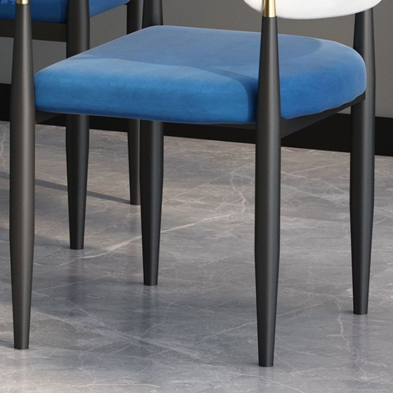 Designer Style Upholstered Arm Chair Open Back Matte Finish Dining Chair Clearhalo ' kitchen&dining_furn' 'Dining Chairs' 'Dining Tables & Seating' 'dining_chair' 'furn' 'furn_dining_chair' 'Furniture' 'furniture_dining_chair' 'Kitchen & Dining Furniture' 'kitchen' 1200x1200_d80dbf53-969f-488d-9015-9098a494151b