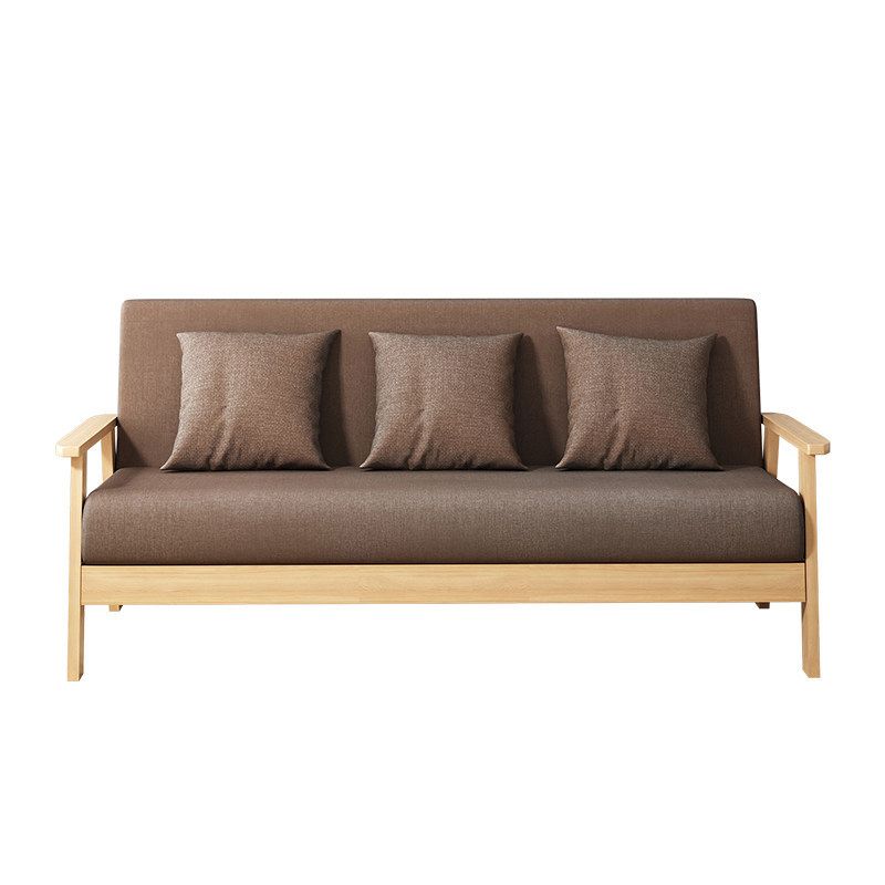 Fabric Square Arm Slipcovered 2/3 Seat Sofa Solid Color Sofa for Apartment Clearhalo 'Furniture' 'furniture_sofas' 'kitchen' 'kitchen_sofas' 'Living Room Furniture' 'Sofa' 'sofas' 1200x1200_d80de7a1-4d5d-498c-b152-f60581c931f2