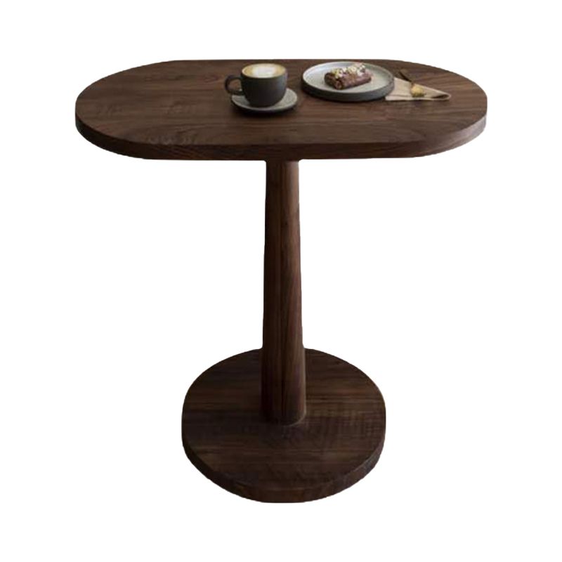 Oval Dining Table Modern Style Solid Wood Dinner Table for Home Kitchen