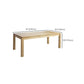 Set da pranzo in legno in solido moderno 1/2/5/7 pezzi Finitura naturale Dinette con sedie in legno